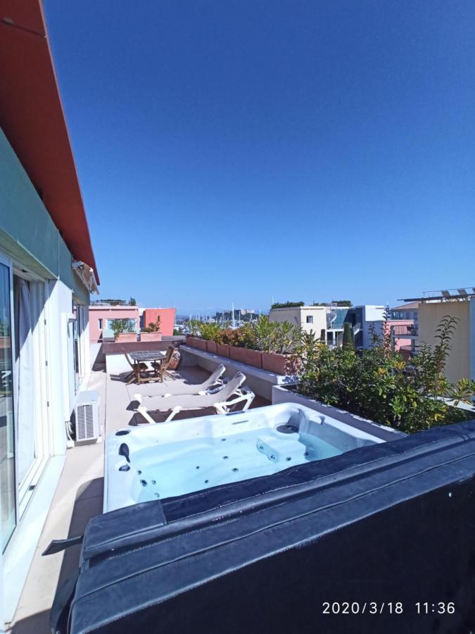 Rooftop- jacuzzi - terrasse - parking Appartement Antibes Buitenkant foto